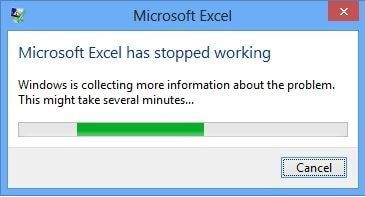 Microsoft Excel Has Stopped Working